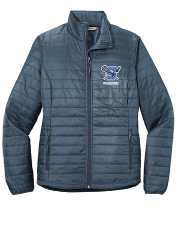 Seekonk Warriors Ladies Packable Puffy Jacket