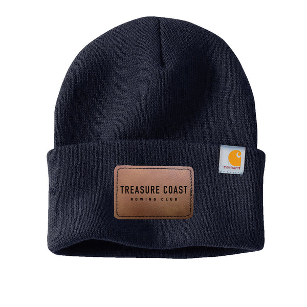 Treasure Coast Rowing Club Leather Patch Carhartt Watch Beanie