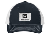 Newport Whalers Engraved Leather Patch Trucker Cap