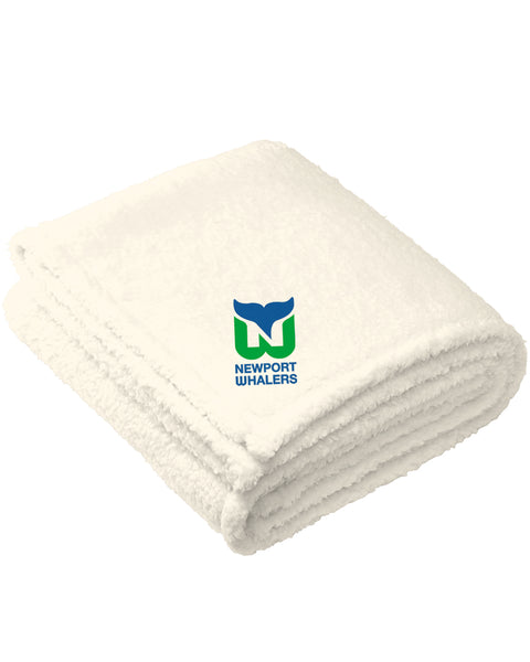 Newport Whalers Sherpa Plush Blanket