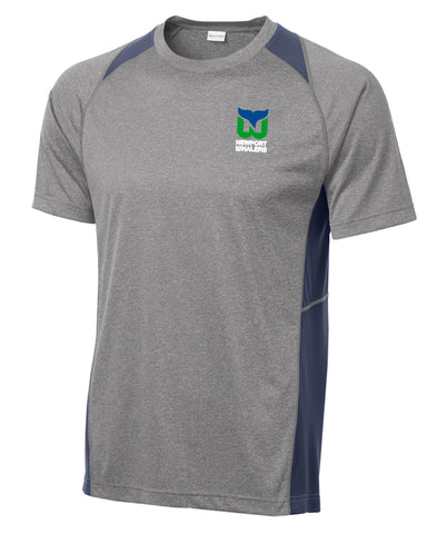 Newport Whalers Heather Colorblock Contender Tee with Player Number