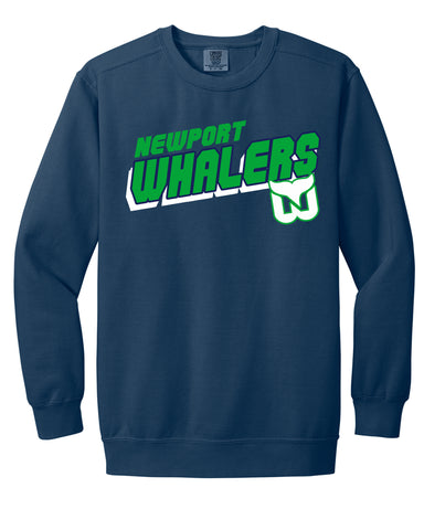 Newport Whalers Hockey Comfort Colors Ringspun Crewneck