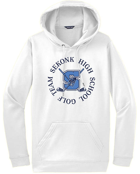 Seekonk Golf Team Circular Logo Sport-Wick Fleece Hooded Pullover