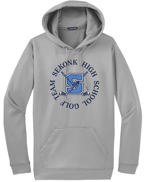 Seekonk Golf Team Circular Logo Sport-Wick Fleece Hooded Pullover