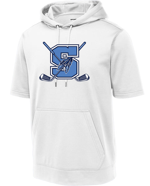 Seekonk Golf Team Sport-Wick Fleece Short Sleeve Hooded Pullover