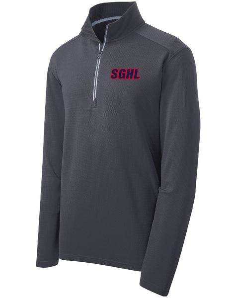 SGHL Sport-Wick Textured 1/4-Zip Pullover