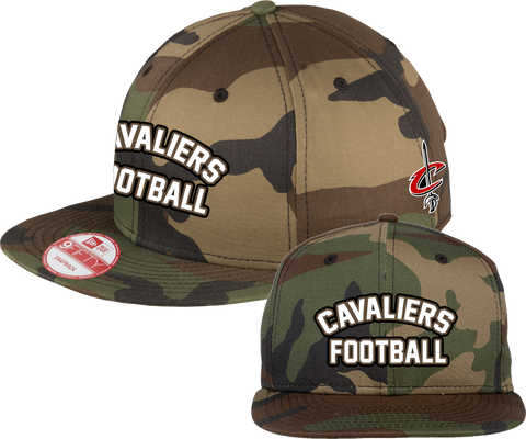 Cavaliers Football Camo NewEra Flat Bill Snap Back Cap